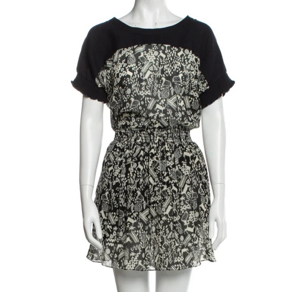 SEA New York A-line Silk Mixed Media Dress Women Size 2